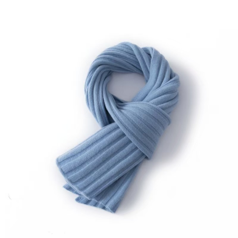 K201 100% pure wool scarf ~ Selected Australian wool warm knitted wool scarf versatile men and women neck gift