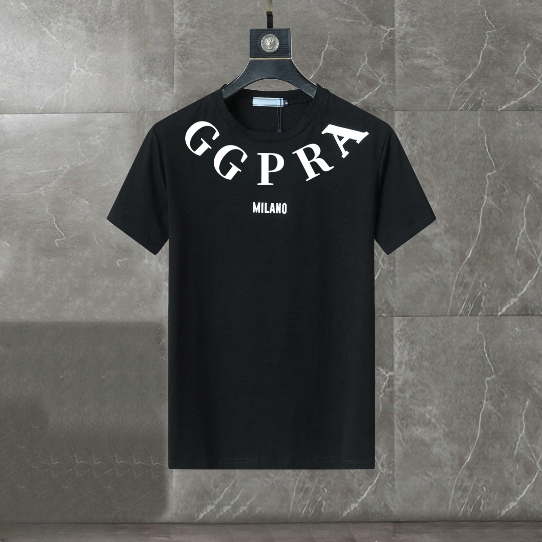 GG-P-R-A Designer Brands Men's T-Shirts Summer New Fashion Casual Men's and Women's Cotton Short Sleeve Sportshirt Tees Unsisex To