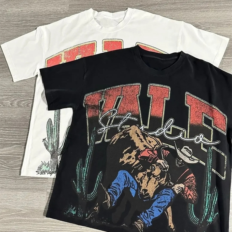 Harajuku vintage vale big graphic t shirts oversized y2k top american gothic all cotton short sleeve t shirt men clothing 250321