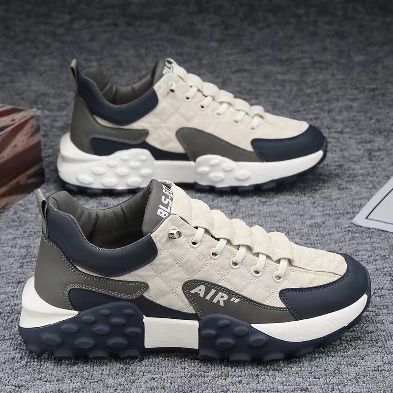 Men's sports shoes match color men spring and autumn new casual shoes outdoor sports men's shoes thick soled sports shoes 2025s hot