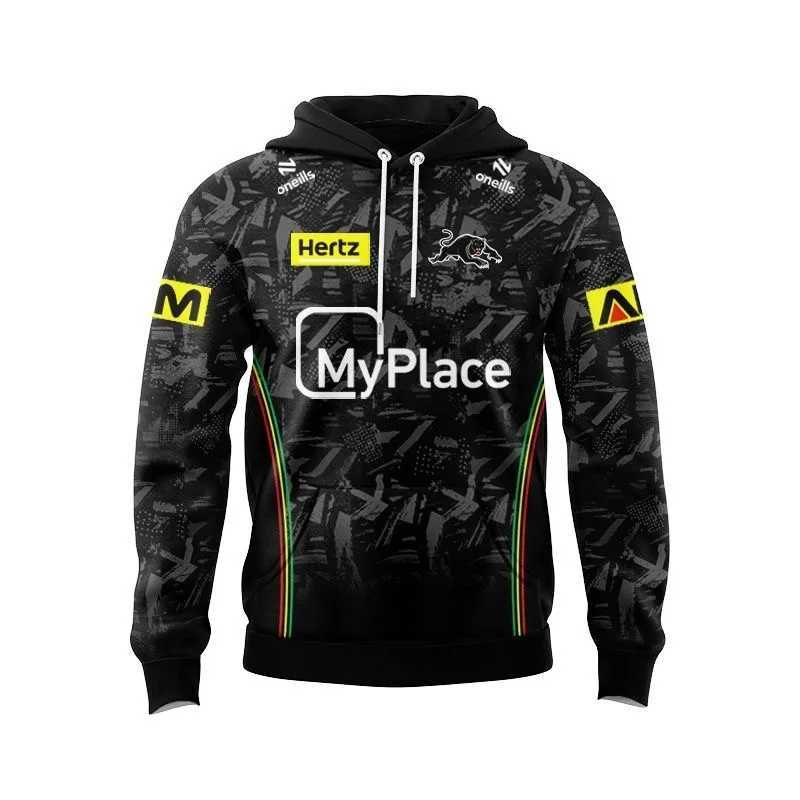 2024 New NRL Australian Navy Panther Adult DrAW Series Mens and Womens Printed Hooded Clothing XJ250322