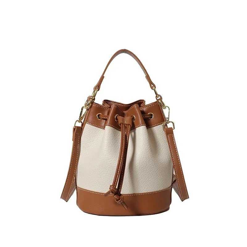 PU String niche design cross body bag popular fashion womens bag for sale 2025 new Versatile Communicating Bucket bag Y250320