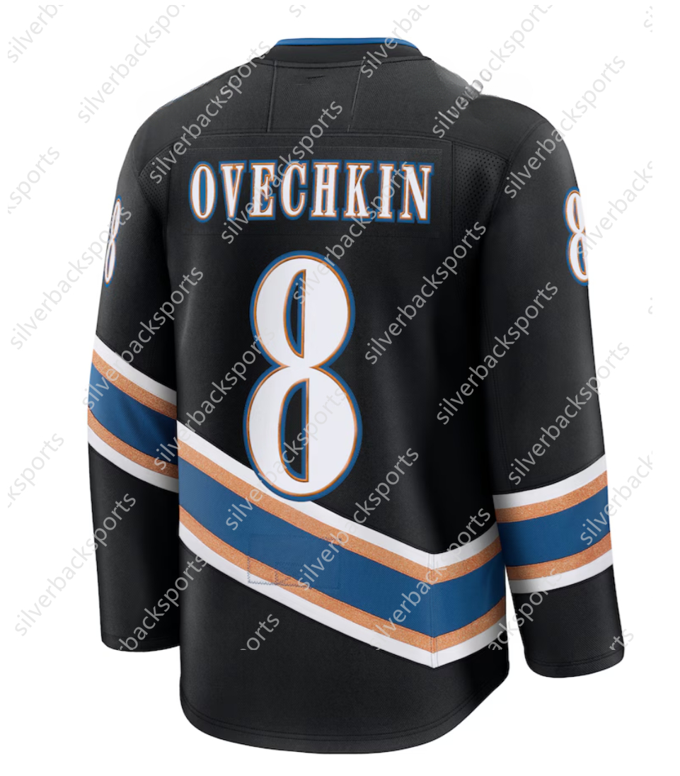 2025 2024 Black Red White Blue Navy Customize Hockey Jersey,Dubois Ovechkin Oshie Wilsons Carlson ichael Backstrom Dubois Mens Sportswear