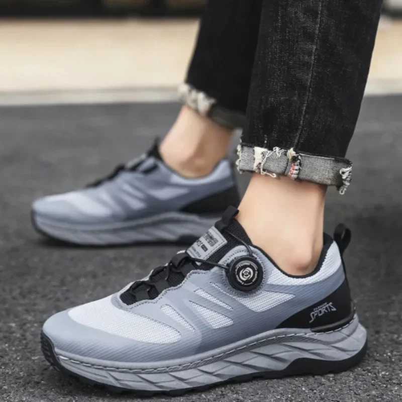 Mens sports shoes fashionable outdoor casual shoes mesh breathable sports running shoes mens basketball training shoes Tenis Masculino W250322