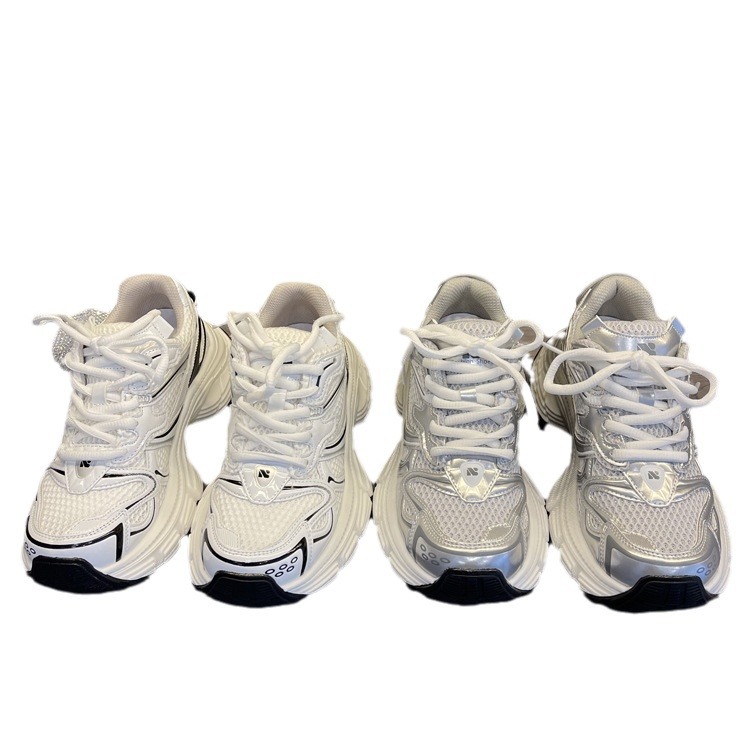 Daddy shoes women's shoes new summer platform sports shoes net surface show foot small explosive casual shoes 2025s hot