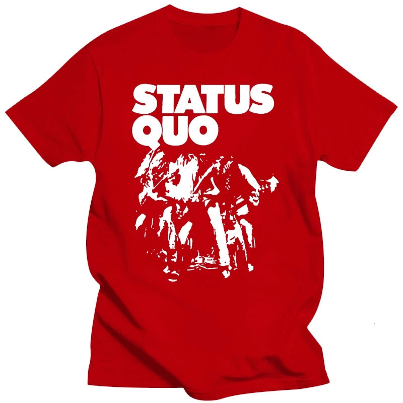 Mens shirt Status Quo t band Classic T Shirt Printed TShirt tees top 250320