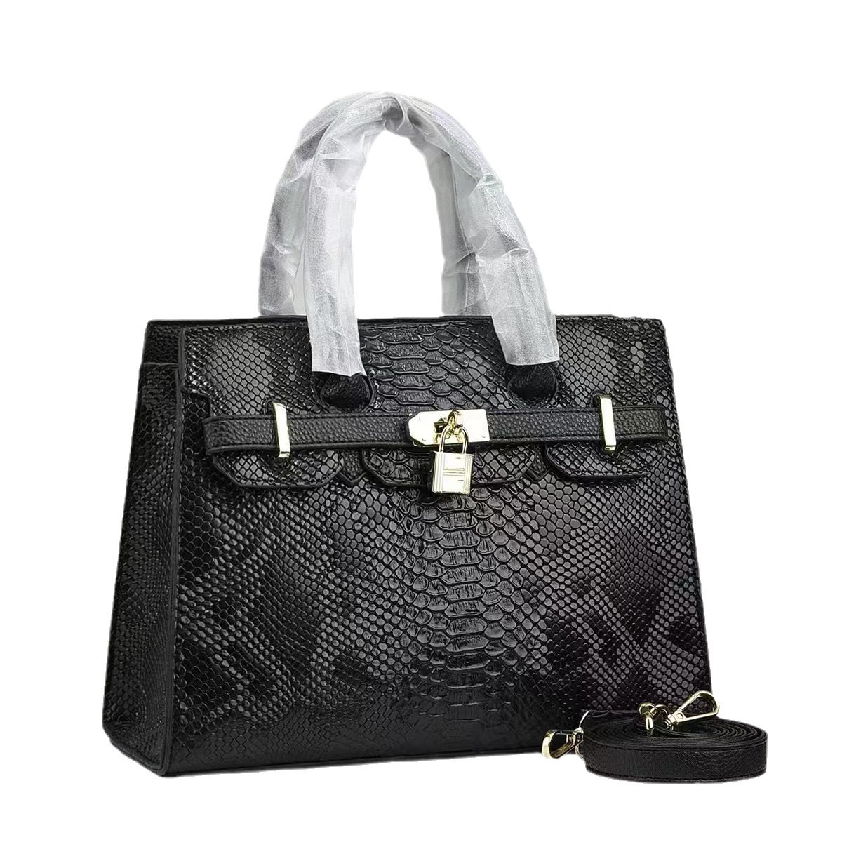 Light Fashion Women's hot 2025New Mom Bag Trendy Large Capacity Crocodile Pattern Single Cross Shoulder Handbag