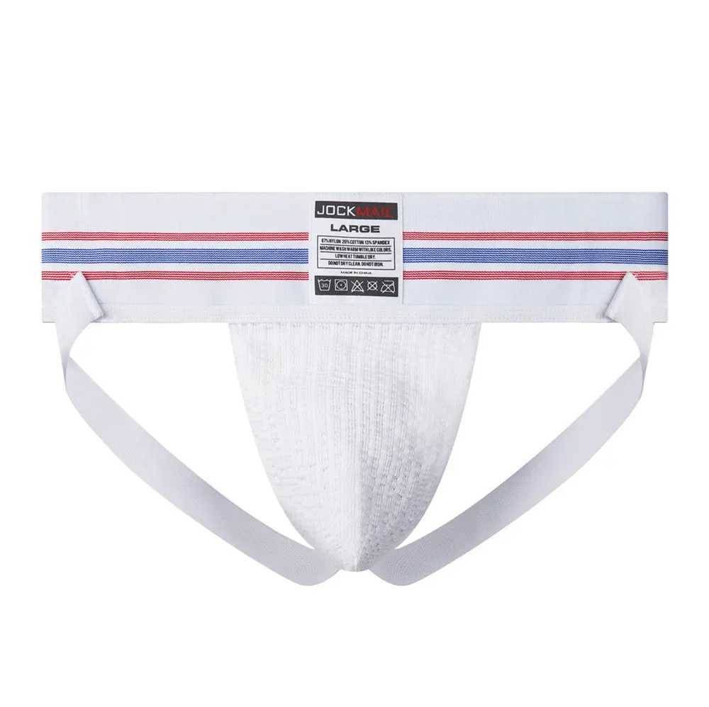 JOCKMAIL Sexy Men Underwear Briefs Athletic Jock Strap Supporter Men Jockstrap Naturally Contoured Waistband 7 Colors M-XXL SIZET250322