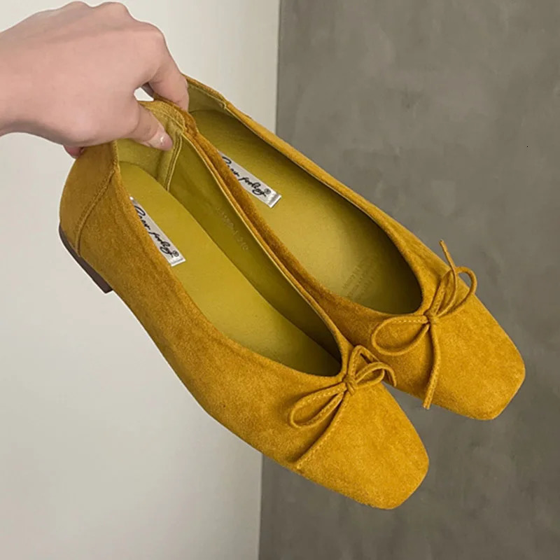 Shallow Women Flats Boat Shoes Soft Fashion Butterfly-Knot Female Slip On Footwear Ladies Flats With Shoes Slides 250322