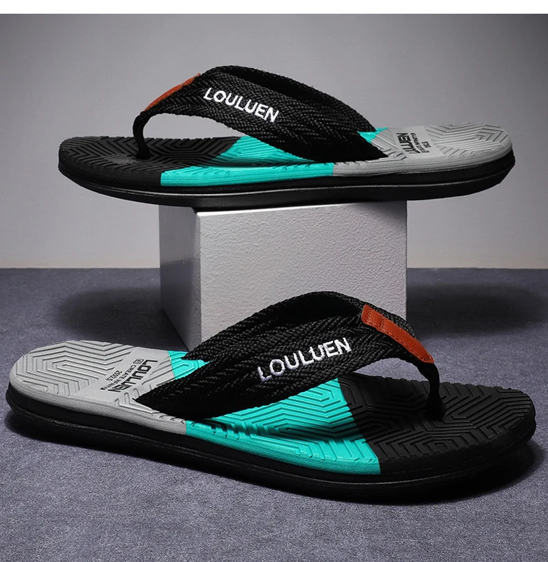 High Quality Men Flip Flops Summer Beach Flip Flops Men Fashion Breathable Casual Men Beach Slippers Summer Outdoor 250327