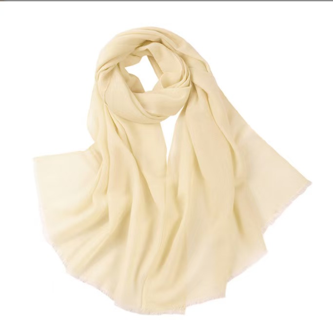 K197 Inner Mongolia spring and summer pure wool plain scarf SWR0012 ladies' fine spinning thin monochrome light wool shawl