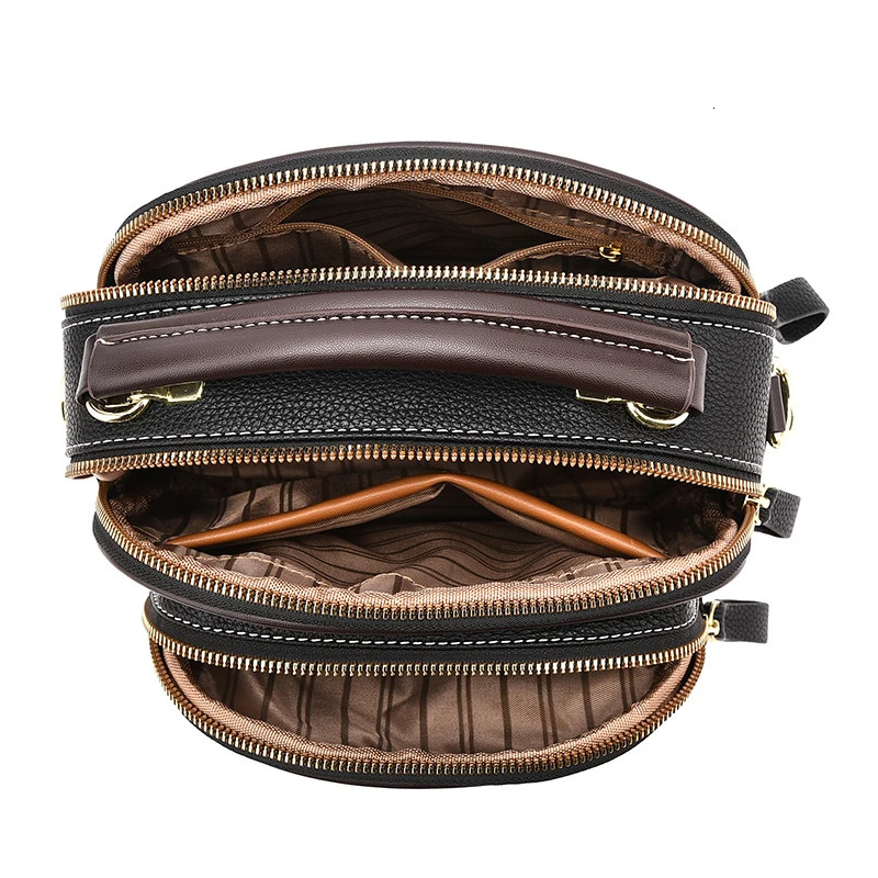 Mini Fashion Crossbody Bag Trendy Multi Layer Shoulder Bag Womens Casual Handbag Purse 250327