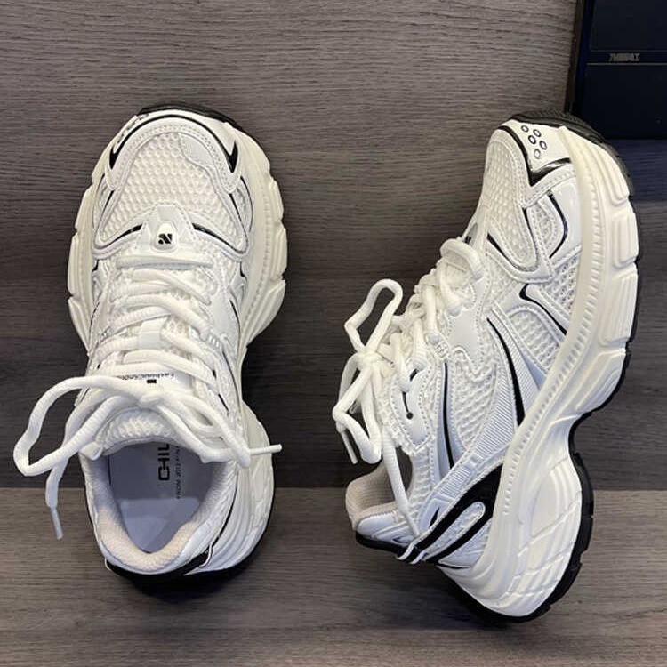 Daddy shoes women's shoes new summer platform sports shoes net surface show foot small explosive casual shoes 2025s hot