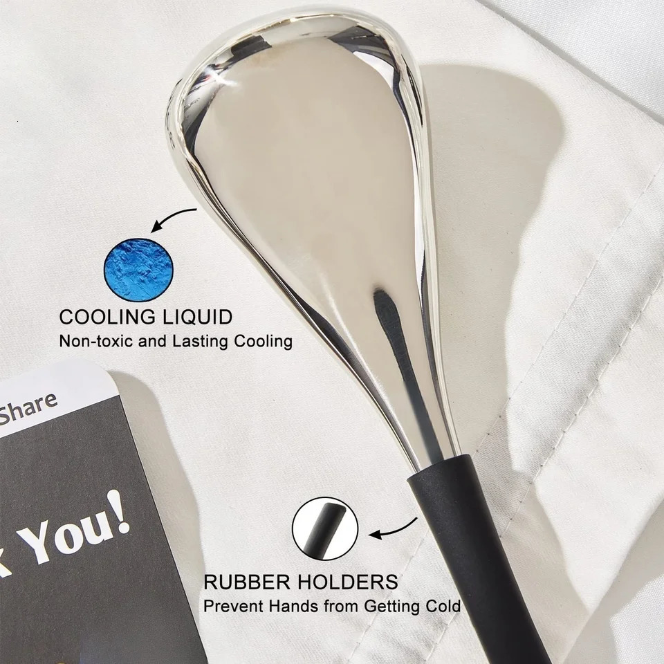 Ice Globes Facial Skin Care Tool for Face and Eyes Stainless Steel Beauty Cryo Sticks for Women Cooling Spa Globes Cold Roller 250319