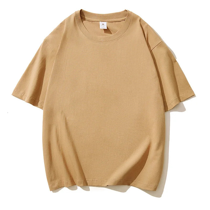 100% pure cotton T-shirt mens short sleeved fashion trend white and black clothing T-shirt womens summer top 250321