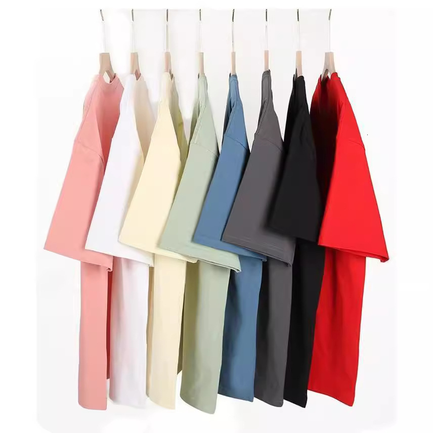 Cotton small shoulder short sleeved printed round neck advertising T-shirt embroidered cultural shirt
