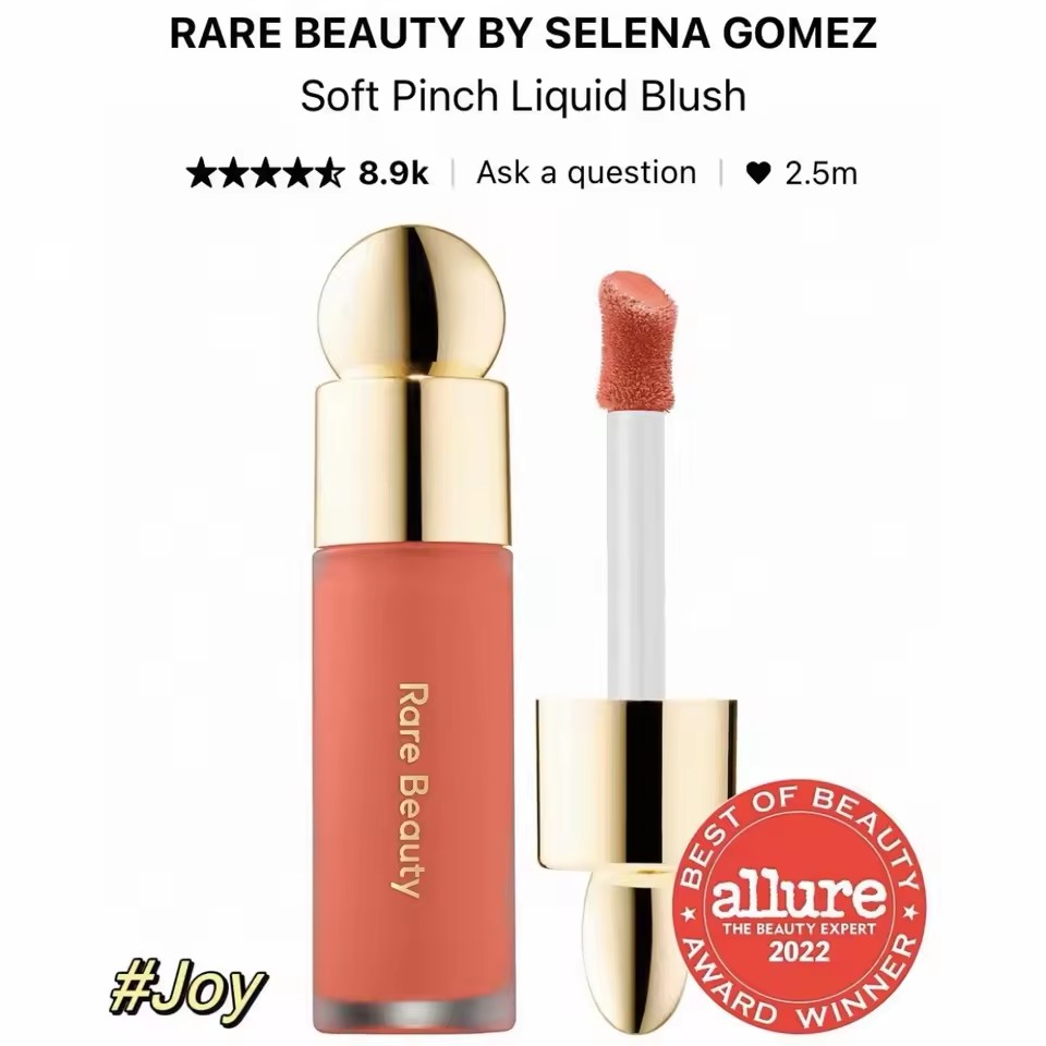 Rare Beauty Moisturizing Nutrient Repair Lightweight Non-greasy Natural Luster Brightening Liquid powder blusher Cosmetics
