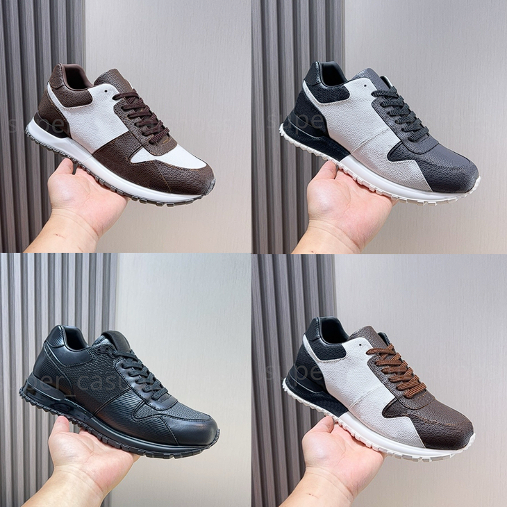 Designer Run Aways Sneakers Luxury Leather Men Trainers Fashion Rubber Outsole mesh Sneaker Splicing Casual Shoes size 38-46