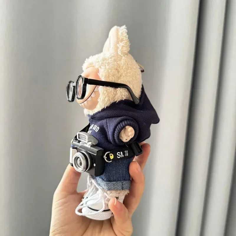 Labubu 17cm Clothing II Idol Doll Sitting in Par Monster Clothing Accessories Clothing DIY Childrens Gift Hoodies and Jeans EM03A Z250322