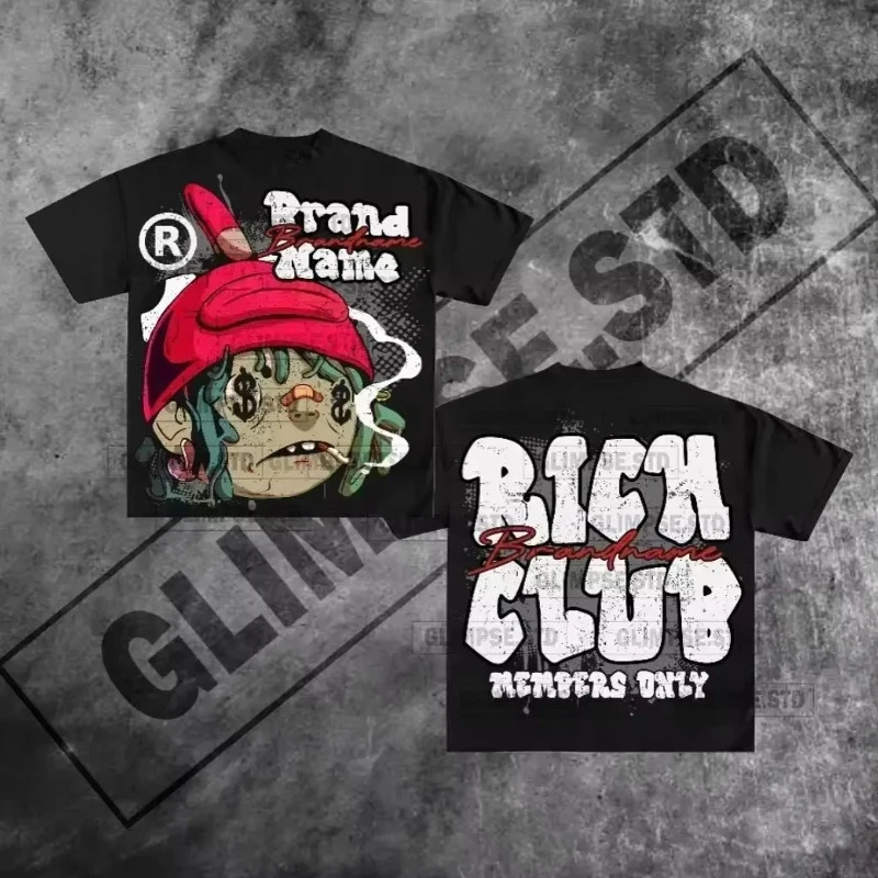 2025 MF Doom Illest Villains Oversized Graphic T Shirt Harajuku Goth Streetwear Vintage Pro Choice Shirts Y2k Top Gothic 250321