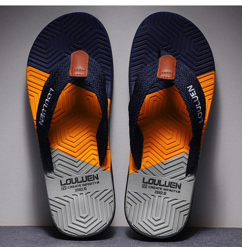 High Quality Men Flip Flops Summer Beach Flip Flops Men Fashion Breathable Casual Men Beach Slippers Summer Outdoor 250327