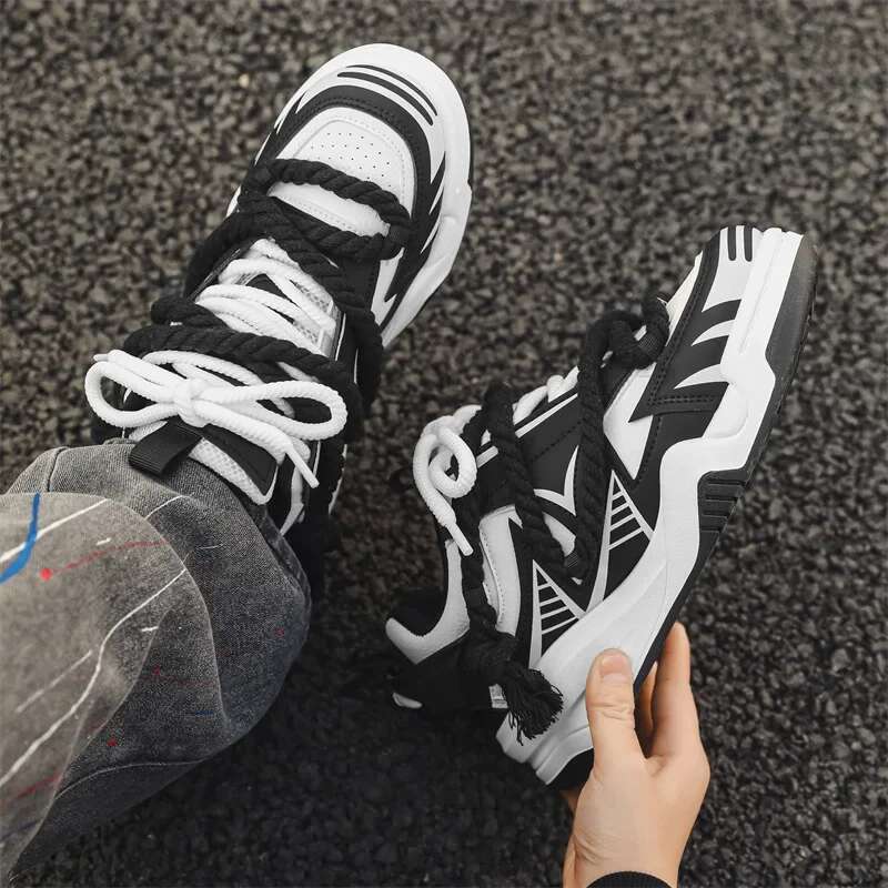 new men s orange thick soled sports shoes designer women s casual tennis plus size retro board shoes women s trendy shoe casual shoes