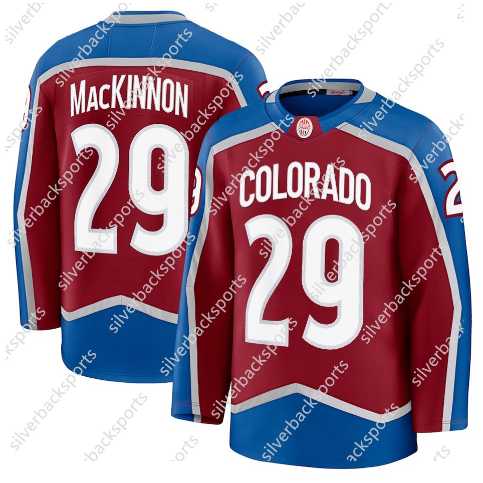 29 Nathan MacKinnon colorados hockey jersey Cale Makar Mikko Rantanen Gabriel Landeskog Alexandars Georgiev Josh Manson Devon Toews jerseys