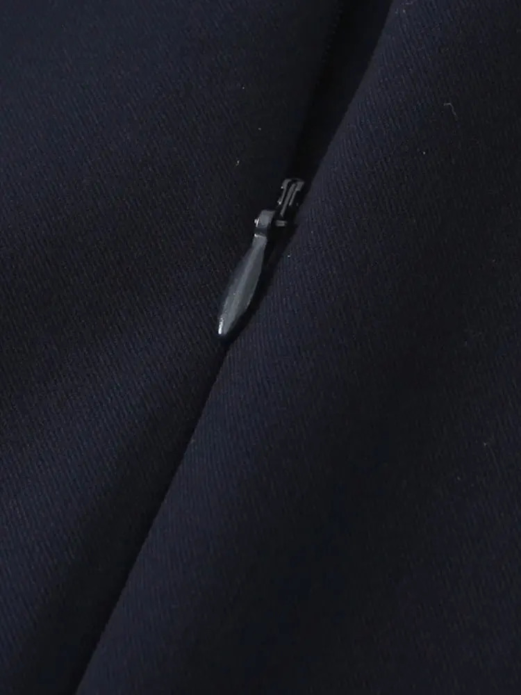 TRZA pleated mini dress with side loops suitable for women halter neckline back zipper womens clothing fashionable 250320