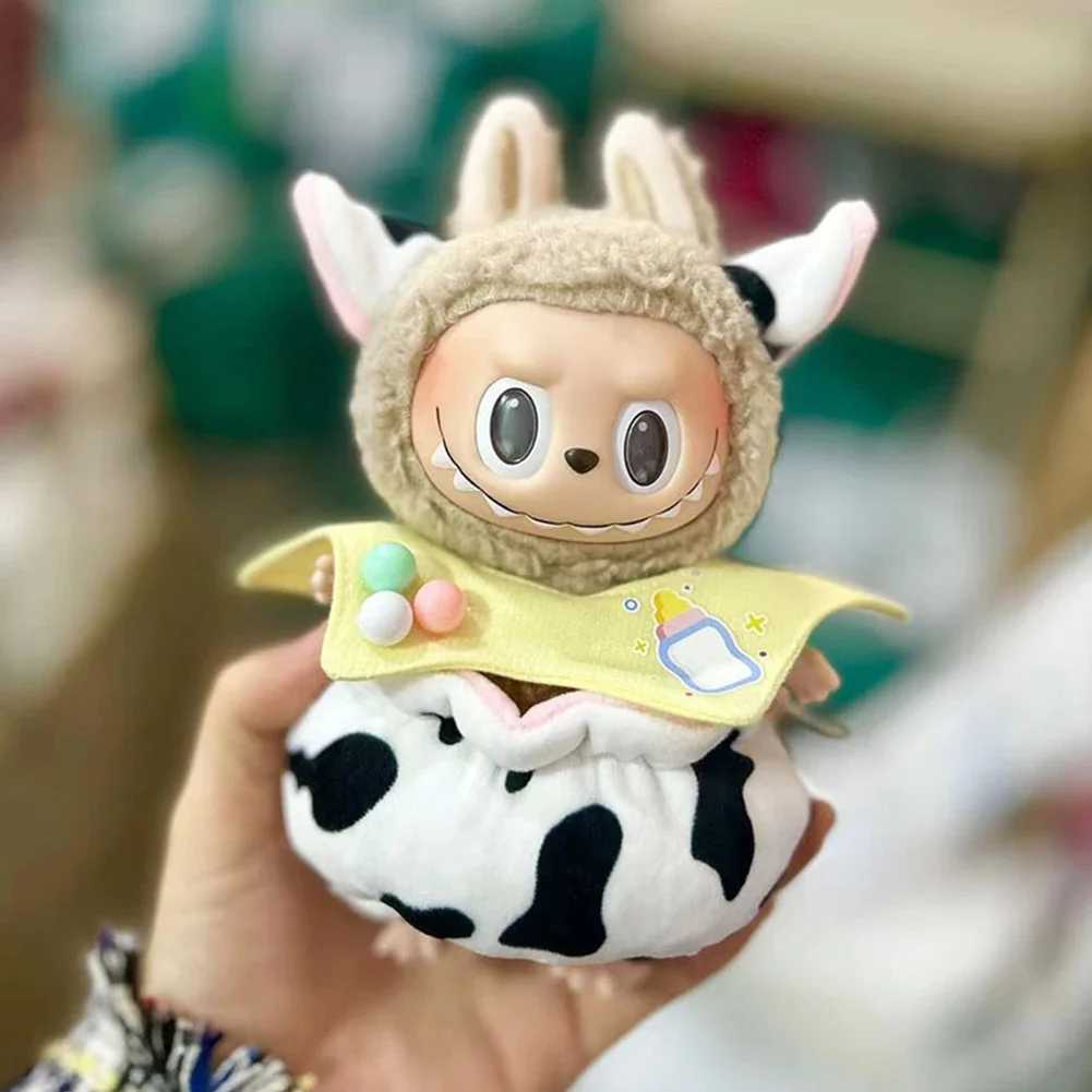 17cm Cute Mini Plush DollS Clothes Outfit Accessories For Korea Kpop Exo Labubu Idol Dolls Bear Jumpsuit Clothing DIY Kids Gift Z250322