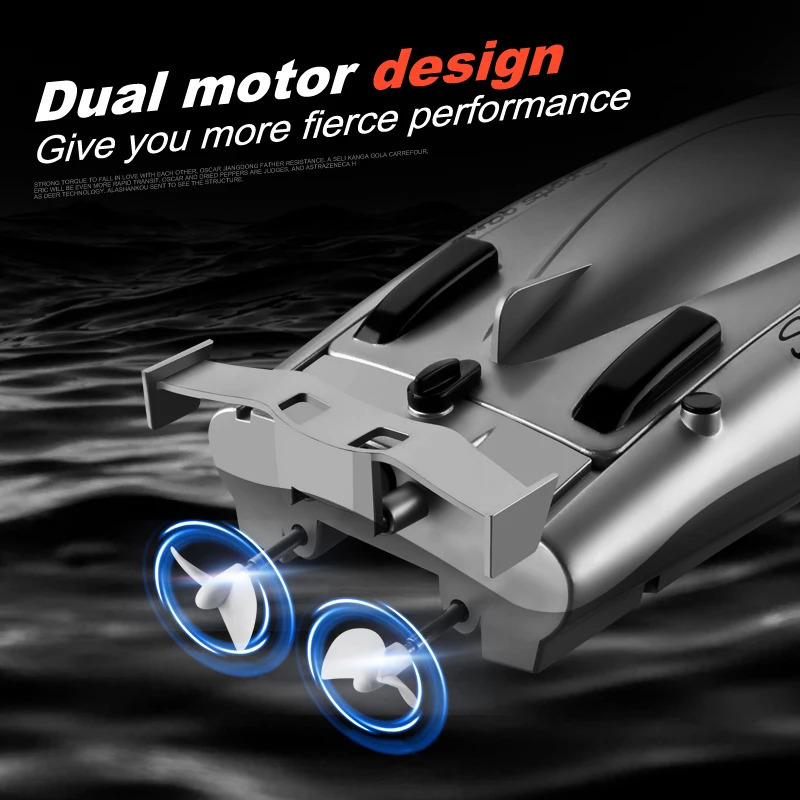 2.4G RC High Speed Racing Boat Waterproof Double Motor Remote Control Professional Speedboat 805 Gifts Toys for boys 250321