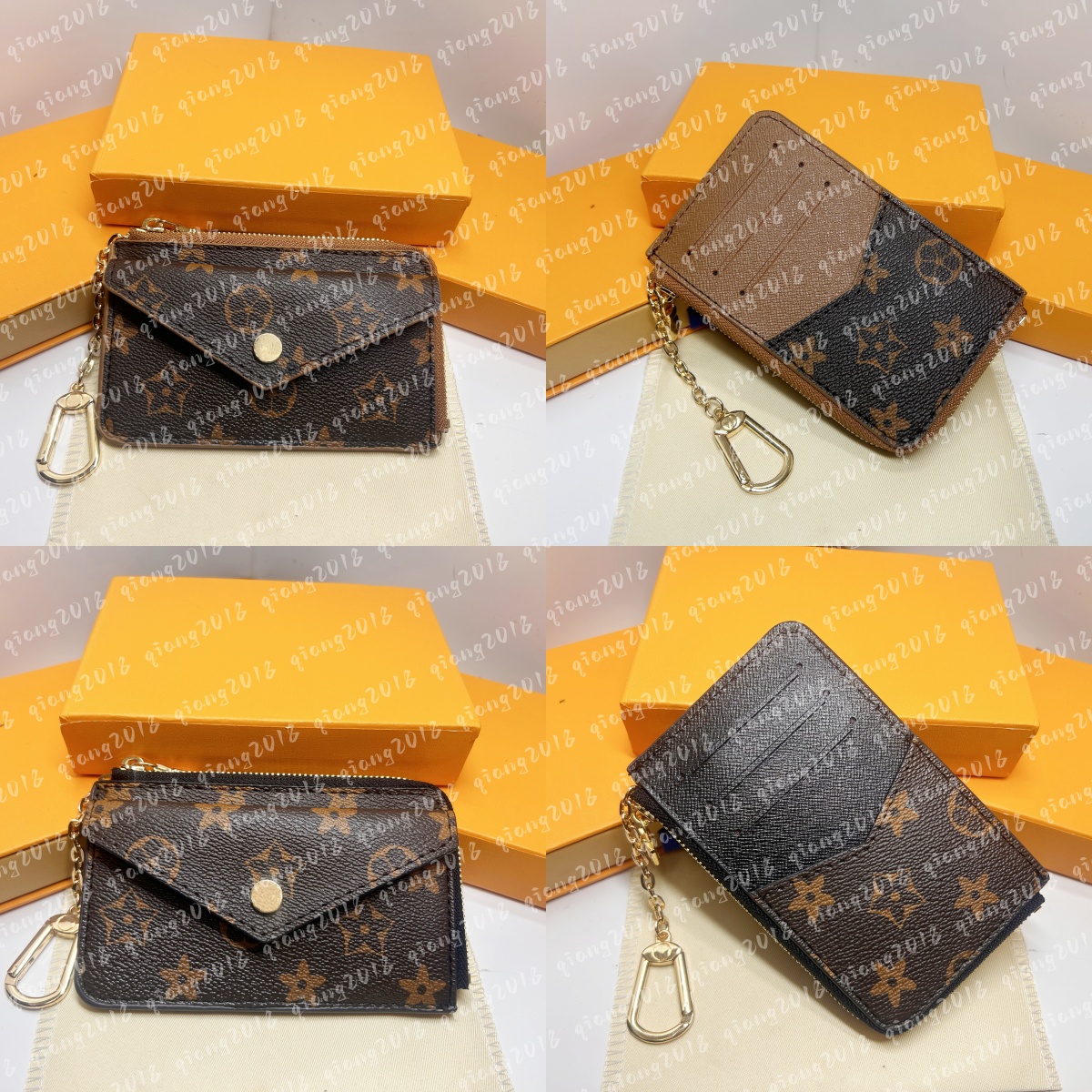 10A CARD HOLDER RECTO VERSO Designer Fashion Womens Mini Zippy Organizer Wallet Coin Purse Bag Belt Charm Key Pouch Pochette Accessoires M69431