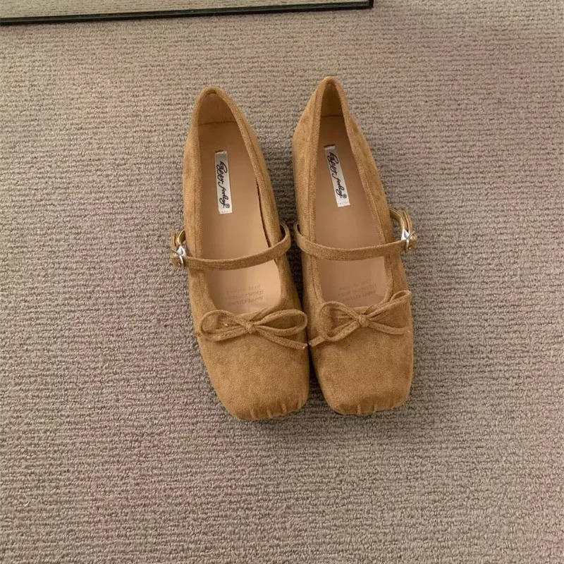 Dress Womens Shoes Fashion French Style Girl Bow Multifunctional Pig Nose Princess Shoes Womens Flat Shoes Multicolor 250319