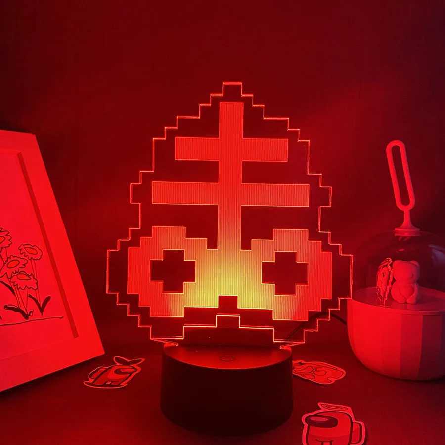 Game The Binding of Isaac Rebirth Item Brimstone Prop 3D Led Neon Night Lights Gift For Boyfriend Bedroom Decor Gamers Lava Lamp X250322