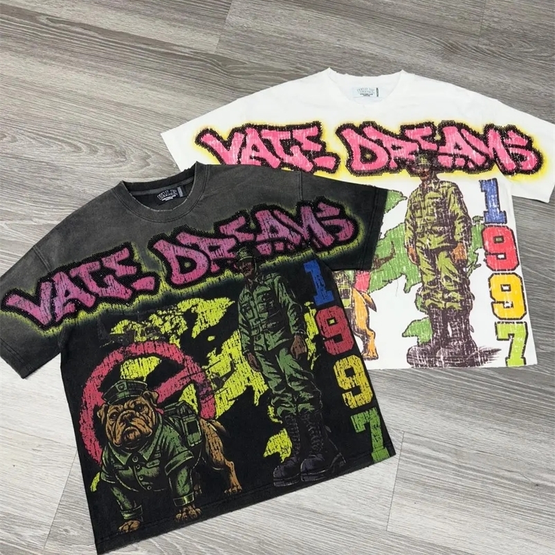 Harajuku vintage vale big graphic t shirts oversized y2k top american gothic all cotton short sleeve t shirt men clothing 250321