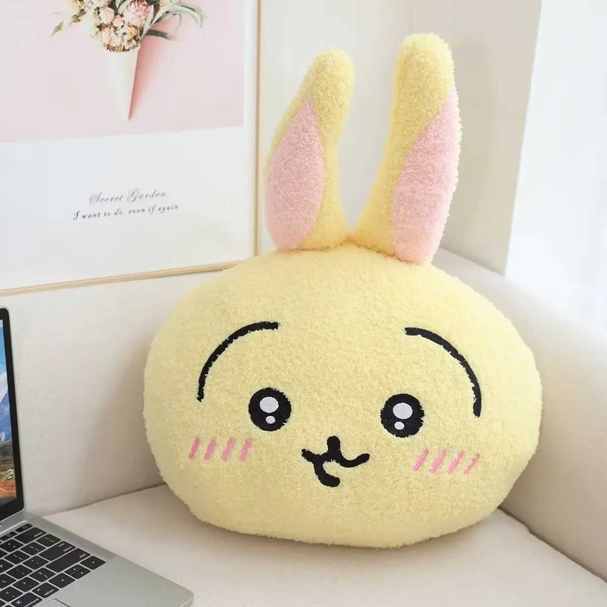 40cm Chiikawa back cushion cute filling Usagi Hachiware pillow Kawaii anime cushion sofa bed home decoration gift girl softXJ250321