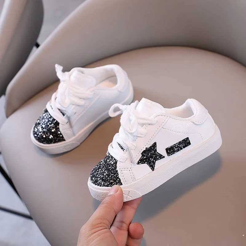 Autumn New Fashion Child Sneaker Shining Fashion Versatile Girl Shoe Trendy Star Glitter Boy Shoes Comfort Casual Girls Sneakers X2503221