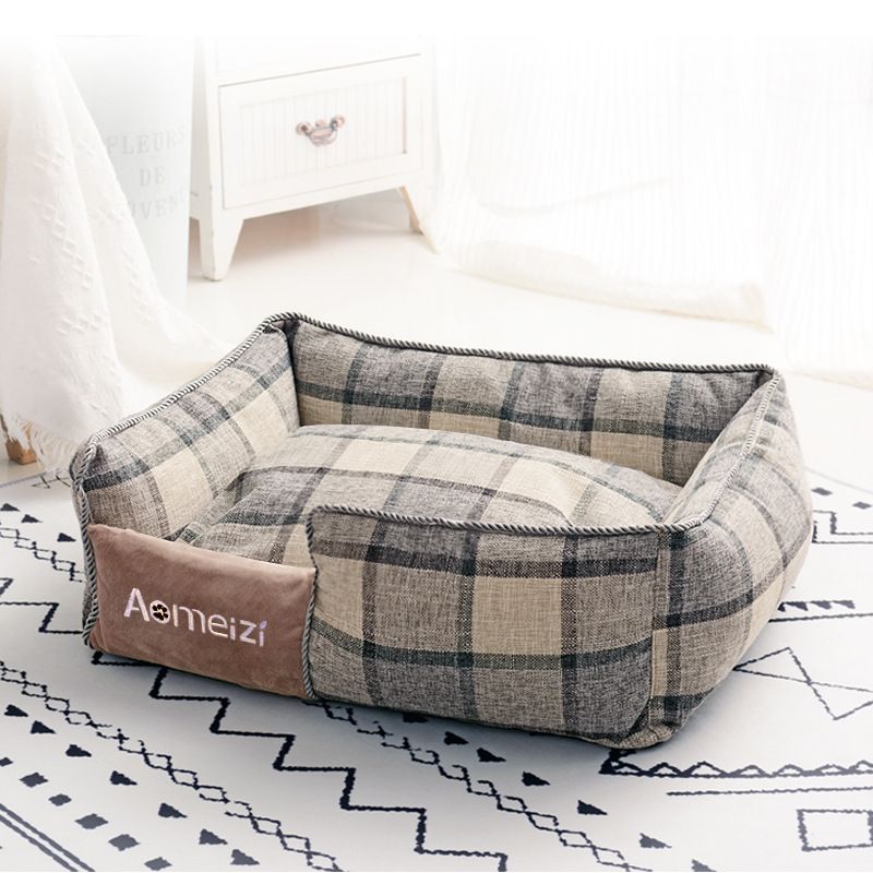 Square Comfortable Removable Washable Nest Universal for All Seasons Dog Keeping Warm Breathable Cat Bed Pet Supplies - view 4