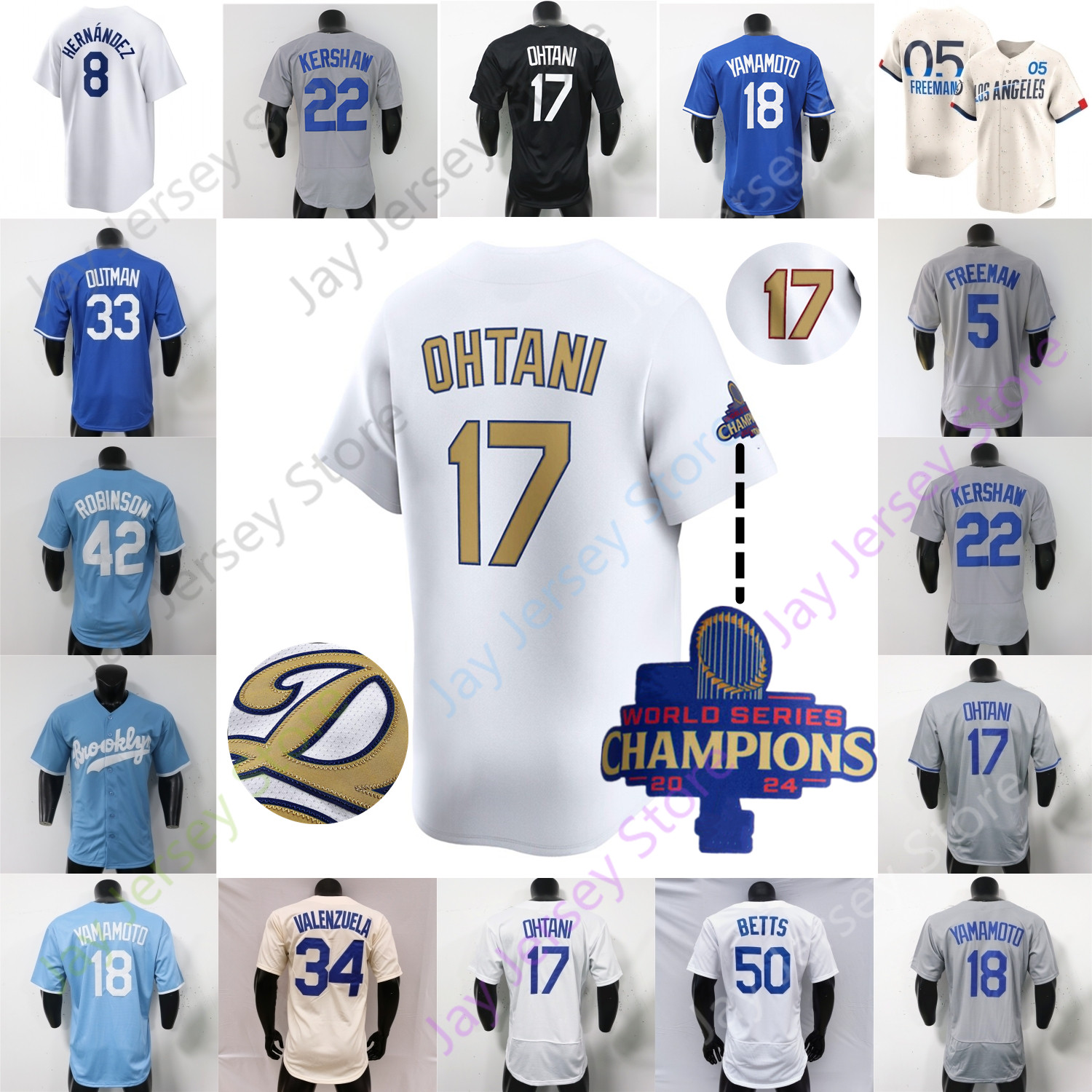 Baseball Jersey Shohei Ohtani Mookie Betts Freddie Freeman Roki Sasaki Yamamoto Snell Hernandez Valenzuela Robinson Muncy Smith Yates Glasnow Kopech Women Youth