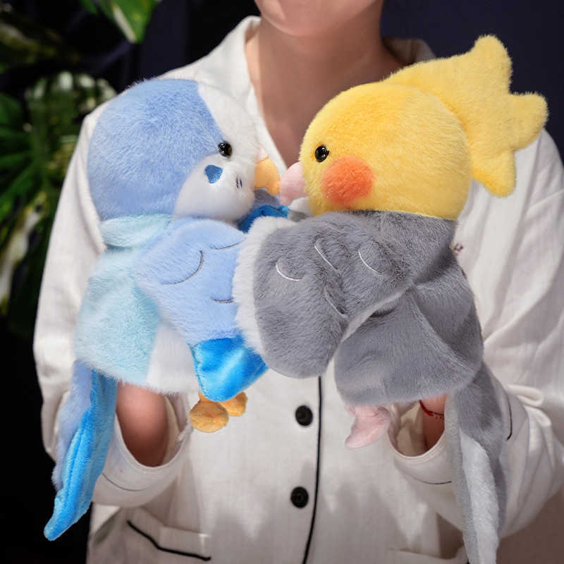 Adorable Simulation Parrot Fluffy Puppets: Perfect Educational Gift & Engaging Entertainment Tool