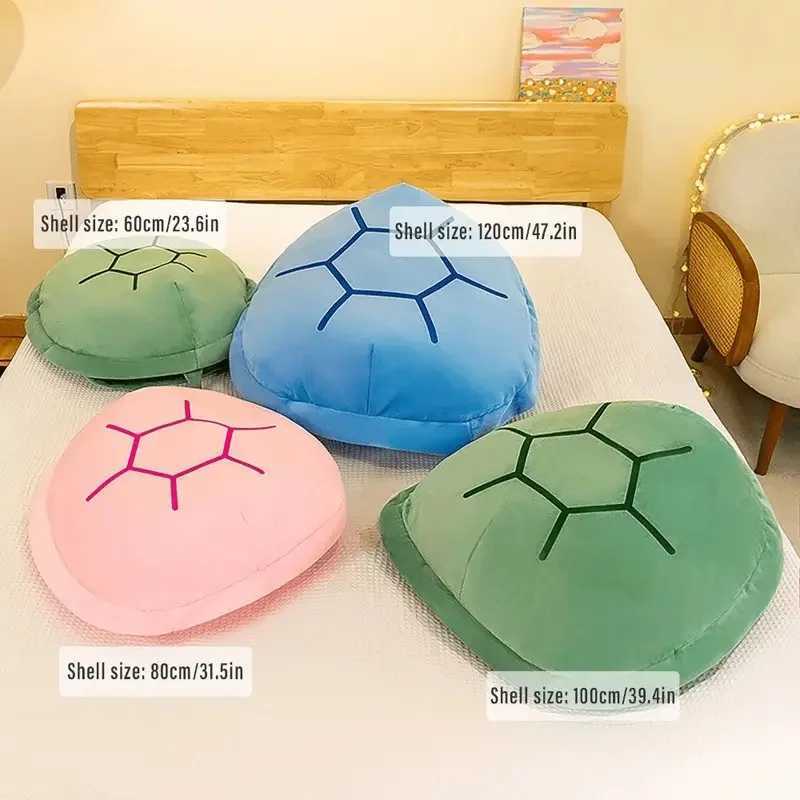 Wearable Turtle Shell Pillow Creative Tortoise Back Pillow Soft and Comfortable Plush Pad for Adult and Childrens Decor Home DecorationXJ250321