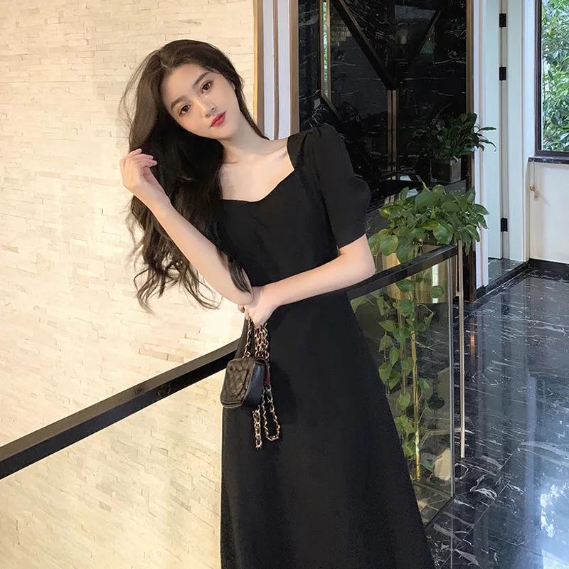 D43000 A5 Master quality new temperament summer casual birthday dress romantic slim long skirt