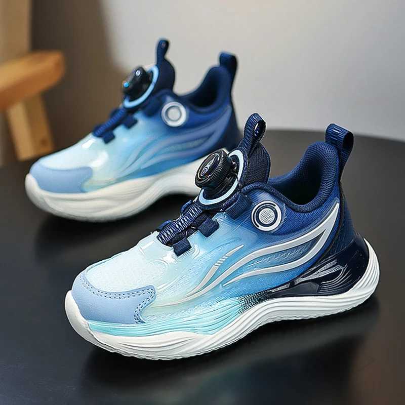 Girls Running Shoes Kids Lightweight Non-Slip Sports Sneakers Big Kids Rotating Button Training Shoes Breathable Casual Shoes X250322
