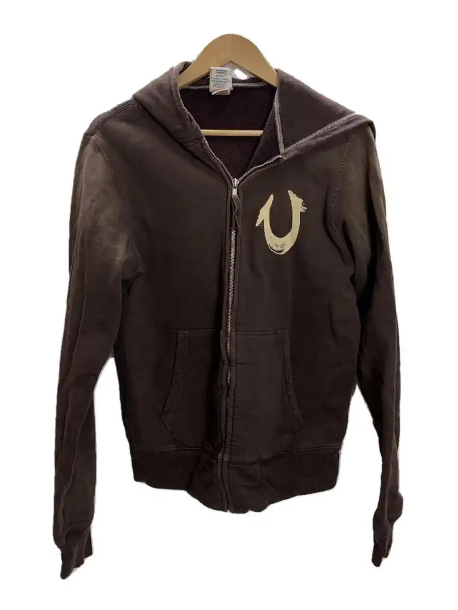 Y2K Brown Vintage Zipper Hoodie Tops Men Women Horseshoe Sweatshirts Harajuku Graphic Print Oversized Hoodies Clothing 250322