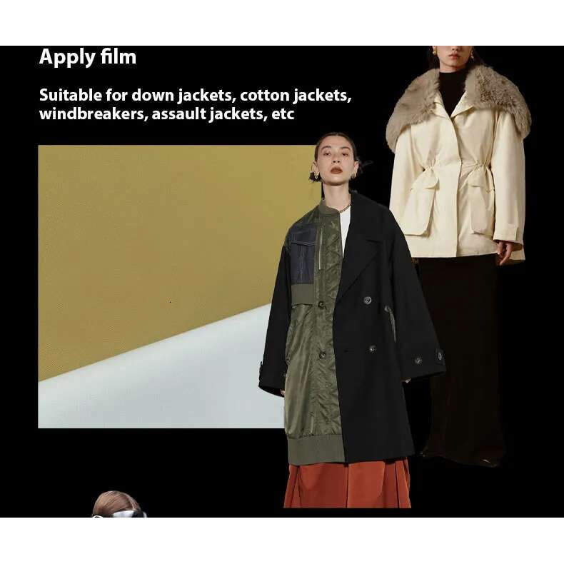 High-Tech Thermal Clothing Ultra-Dense Fabrics Combining Wind Resistance and Water Repellency suppleness