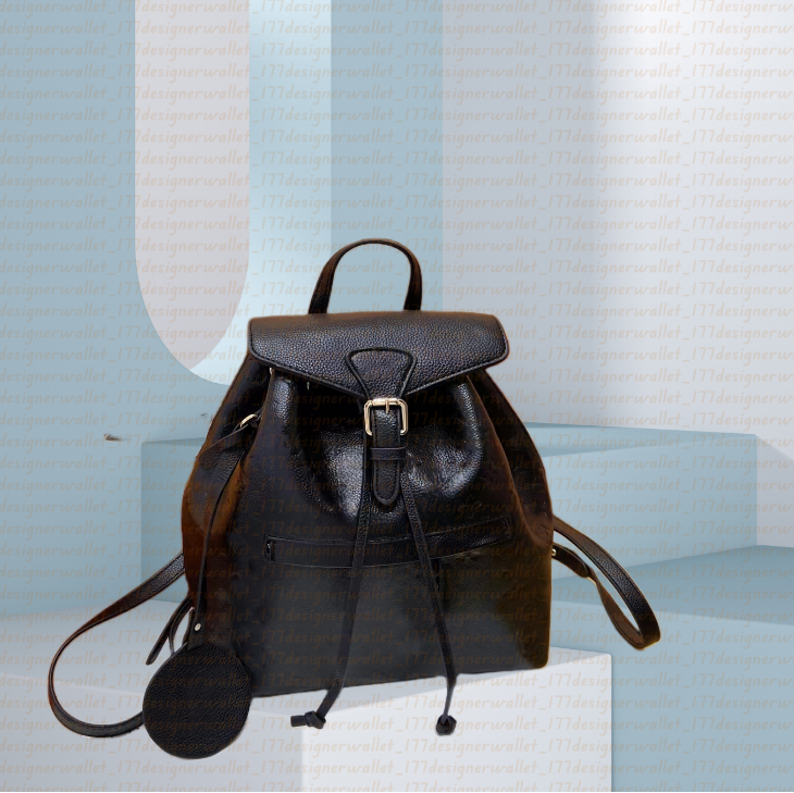 MONTSOURIS Backpack Style Women's Embossing Leather Shoulder School Bag Purse Luxurys designer Men Backpack Women Messenger Bags Satchel 177