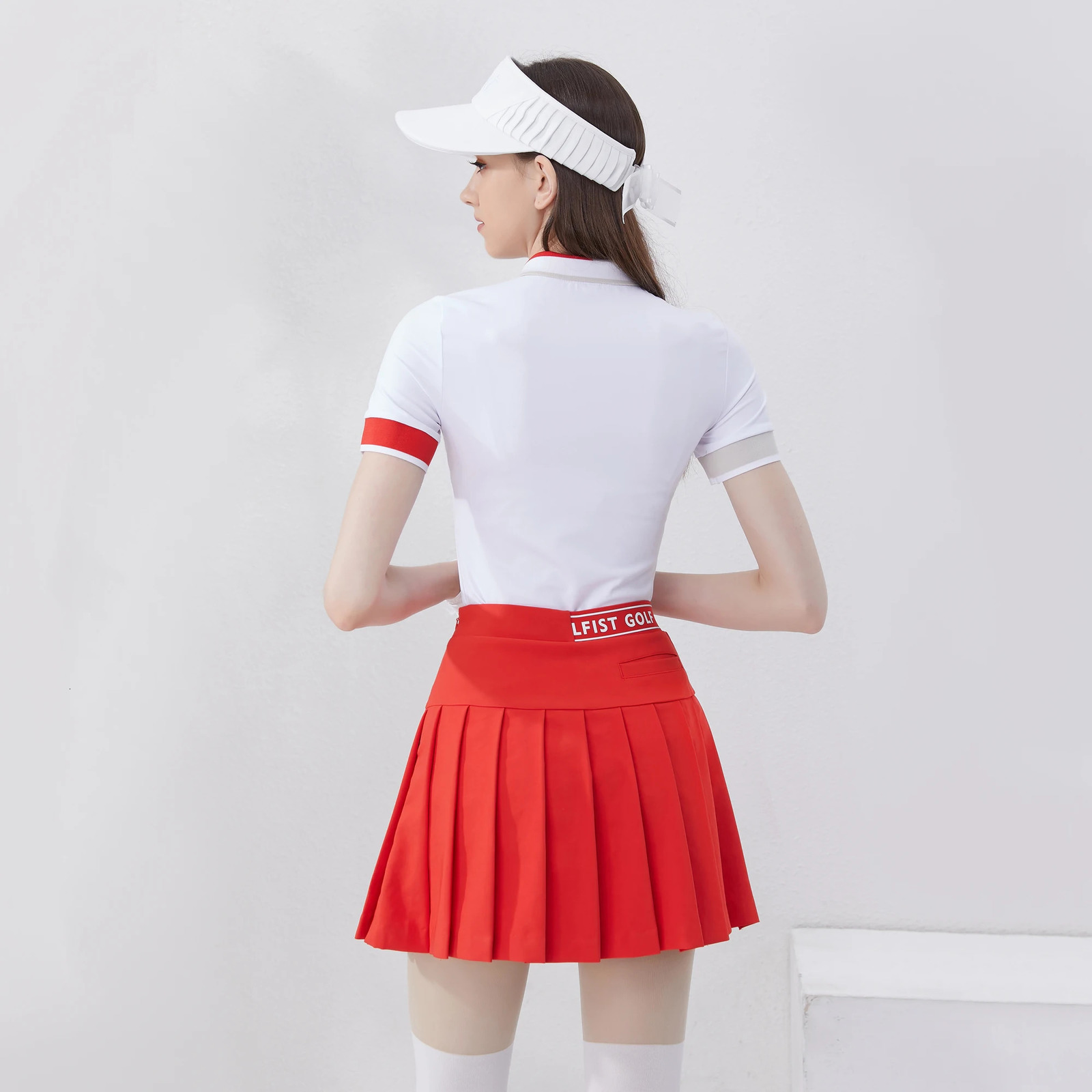 Golfist Golf Wear Ladies Polo Shirt Zipper Short Sleeve T-shirt Quick Dry Outdoor Athletic Tops Womens Golf Clothing 250321