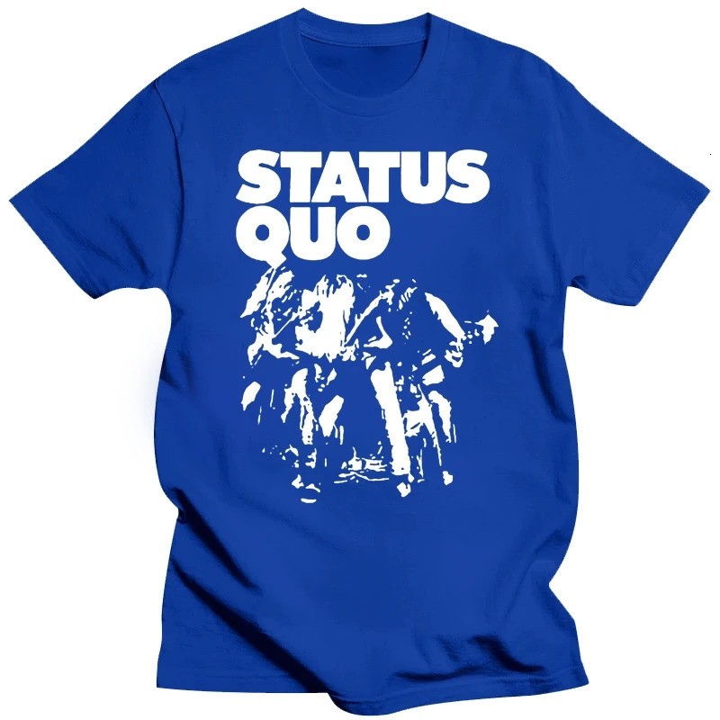 Mens shirt Status Quo t band Classic T Shirt Printed TShirt tees top 250320