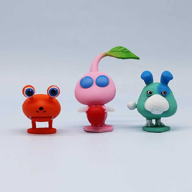6/12 pieces/set of animated games PIKMIN characters Captain Olima PIKMIN action characters PVC series models dolls toys childrens birthday gifts X2503