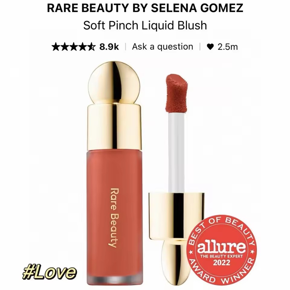 Rare Beauty Moisturizing Nutrient Repair Lightweight Non-greasy Natural Luster Brightening Liquid powder blusher Cosmetics