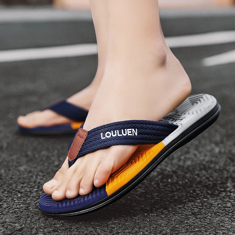 High Quality Men Flip Flops Summer Beach Flip Flops Men Fashion Breathable Casual Men Beach Slippers Summer Outdoor 250327